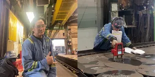 Tengku Firmansyah Bagikan Momen Pekerjaannya Sebagai Tukang Las di Kanada