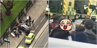 Terjadi Aksi Terorisme di London, Seorang Pria Malah Foto Selfie