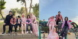 Tinggal di Mesir, 7 Potret Oki Setiana Dewi dan Keluarga Nikmati Sore di Taman Al-Azhar