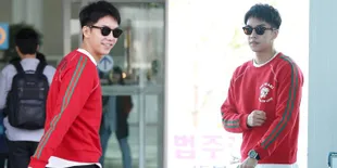 Tinggalkan Jogja, Lee Seung Gi Pakai Sandal Jepit di Bandara