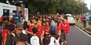 Titiek Soeharto Bersama Mayangsari Ikut Nonton Pembukaan Asian Games 2018