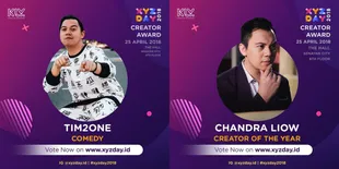 Tripple Kill! Chandra Liow Borong Tiga Penghargaan di XYZ Day 2018