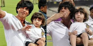 Unyu! Tak Hanya Shahrukh Khan, AbRam Juga Ikut Narsis Sapa Fans