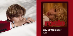 V BTS Bagikan Playlist di Media Sosial, Ada Lagu Ros&#233; BLACKPINK hingga Disebut Akhiri Perang Dingin Penggemar