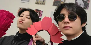 V dan Jungkook BTS Jarang Live Bareng, Sekali Muncul Bikin Fans Gonjang-Ganjing