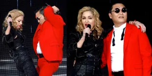 [Video] Madonna - PSY Duet Menari 'Gangnam Style'