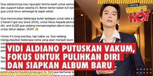 Vidi Aldiano Putuskan Vakum, Fokus Untuk Pulihkan Diri dan Siapkan Album Baru