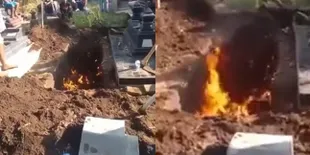 Viral Liang Lahat Digali Keluarkan Api Bak Sinetron Azab, Ternyata Ini Alasannya