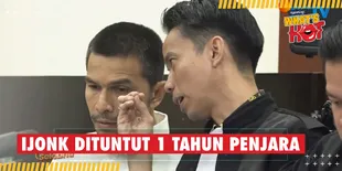Wajah Tertunduk Lesu, Jonathan Frizzy Dituntut Hukuman 1 Tahun Penjara