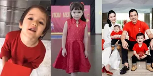 10 Anak Seleb yang Juga Ikut Rayakan Imlek, Ada El Barack Dapat Angpao - Gempi Pose Cute