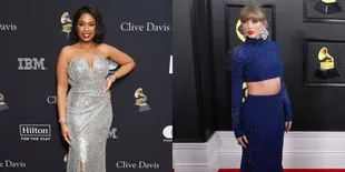 10 Best Dressed di Grammy Awards 2023, Taylor Swift Bikin Terpesona di Red Carpet dengan Gaun Birunya