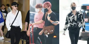 10 Fashion Airport Idola K-Pop Pria, Tampan dengan Tas Selempang