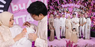 10 Foto Akikah Baby Azura Anak Kedua Aurel Hermansyah Bagai Acara Kawinan, Kurang Raul Lemos
