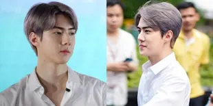 10 Foto Ganteng Sehun EXO Dengan Rambut Baru Warna Silver, Bikin Meleleh!