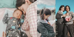 10 Foto Gaya Kimberly Ryder dan Edward Akbar Asuh Anak, Naik Transportasi Umum di Inggris - Ajak Baby Rayden ke Museum