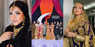 10 Gaya Selebriti di Acara Henna Night Aurel Hermansyah, Ririn Ekawati Tampil Memesona - Arsy Cute Dandan Ala India