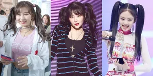 10 K-Pop Idol Cewek Ini Begitu Uwu Menggemaskan Dengan Gaya Rambut Kuncir Dua: Sana TWICE, Irene Red Velvet, Sampai Jennie BLACKPINK!