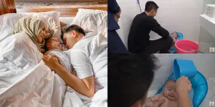 10 Momen Rezky Aditya Mandikan Baby Athar Untuk Pertama Kalinya, Citra Kirana Sampai Dibuat Heboh dan Nggak Tega