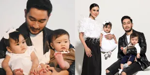 10 Pemotretan Keluarga Syahnaz - Jeje Govinda Bernuansa Monokrom, Zayn dan Zunaira Sering Ketawa Gemesin