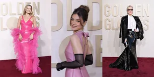 10 Potret Artis di Red Carpet Golden Globes, Meryl Streep hingga Taylor Swift Sukses Curi Perhatian - Margot Robbie Tampil Serba Pink Bak Barbie