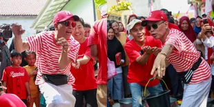 10 Potret Ayah Ojak di Lomba 17 Agustus yang Bikin Ngakak, Geli Pegang Belut - Pakai Segala Cara Buat Menang