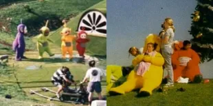 10 Potret Behind The Scene Syuting Teletubbies, Lengkap dengan Setting Lokasi yang Legendaris