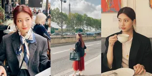10 Potret Cantik Suzy Ulang Tahun yang ke-25, Pilih Liburan dan Jalan-Jalan di Paris