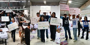 10 Potret 'Citayam Gank' Fashion Show di Konveksi, Bonge CS Tunjukkan Kepedulian untuk UMKM 