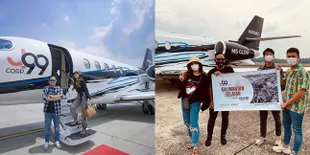 10 Potret dan Fakta Jet Pribadi Gilang 'Crazy Rich Malang', Dipakai Bakti Sosial ke Kalimantan - Sempat Dinaiki Raffi Ahmad