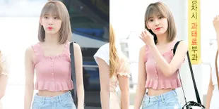 10 Potret Fashion Sakura IZONE Cantik Kenakan Baju Rp 150 Ribu