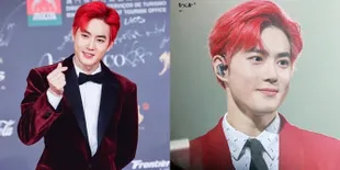 10 Potret Ganteng Suho EXO Dengan Rambut Merah Menyala, Bagaikan Ariel Versi Cowok!