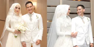 10 Potret Gaun Resepsi Citra Kirana dan Rezky Aditya, Mewah Bernuansa Putih