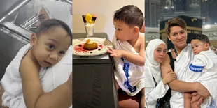 10 Potret Gemas Levian Anak Lesti dan Rizky Billar Ikut Umrah, Manja Banget Sama Bundanya - Ngantuk Saat Tawaf