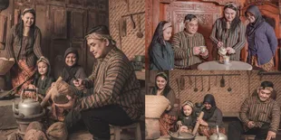 10 Potret Hangat Photoshoot Keluarga Tia AFI, Unik Bertema 'Wong Ndeso' - Penampilan Kedua Buah Hati Curi Perhatian