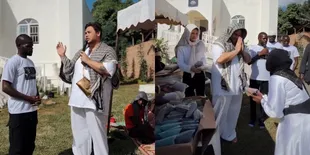 10 Potret Ivan Gunawan ke Uganda Untuk Resmikan Masjid yang Ia Bangun, Sembelih 3 Ekor Sapi dan Bagi-Bagi Al Quran