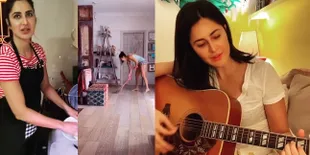 10 Potret Katrina Kaif Jalani Lockdown di India, Cuci Piring - Nyapu Lantai Pakai Alat Manual