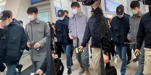 10 Potret Keberangkatan EXO SC dari Bandara Incheon Menuju Jakarta, Bikin Fans Tanah Air Nggak Sabar Ketemu Duo Ganteng Sehun dan Chanyeol