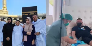 10 Potret Kisah Raul Lemos Saat Umrah, Pulangnya Langsung Diinfus - Tetap Happy & Bersyukur