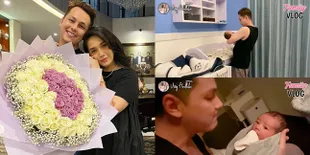 10 Potret Kompak Ussy Sulistiawaty dan Andhika Pratama Begadang Urus Baby Saka, Santai Tanpa Bantuan Baby Sitter