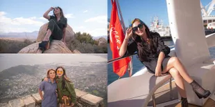 10 Potret Liburan Ashanty ke Afrika Selatan,  Nikmati Senja - Asyik di Atas Kapal