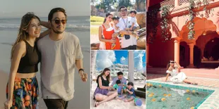 10 Potret Liburan Eksotis Syahnaz Sadiqah di Bali, Main Bareng Si Kembar - Photoshoot Romantis di Pantai