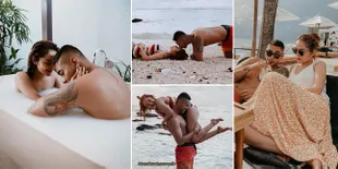 10 Potret Liburan Mesra Siti Badriah dan Krisjiana di Bali, Mandi Bareng - Ciuman di Pinggir Pantai