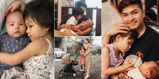 10 Potret Lucu Nastusha Ikut Bantu Chelsea Olivia dan Glenn Alinskie Rawat Adik Bayinya, Protektif Banget!