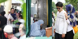 10 Potret Luna Maya Selama Prosesi Pemakaman Ibunda Maxime Bouttier, Bagikan Kopi Pada Pelayat - Kuatkan Sang Pacar dengan Pelukan