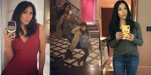 10 Potret Mirror Selfie Ala Anggun C Sasmi, Seru dan Kompak Bareng Kirana dan Suami