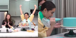 10 Potret Nagita Slavina Bikin Kue Ultah Buat Raffi Ahmad, Undang Chef Profesional Dari Toko Bakery Langganan