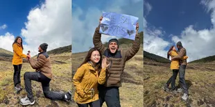 10 Potret Nathalie Holscher Dilamar Ladislao di Gunung Gede, Sederhana Tapi Romantis Abis - Didoakan Lancar Hingga Hari-H