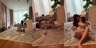 10 Potret Nikita Willy Telaten Momong Baby Izz yang Sedang Rewel Karena Growth Spurt, Akui Serasa Olahraga - Netizen: Kesabaran Setebal Dompetnya 