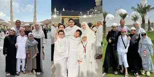 10 Potret Pasha Ungu Umrah Bareng Adelia Wilhelmina & Empat Anaknya, Hati Terenyuh Mendengar Azan di Mekah 