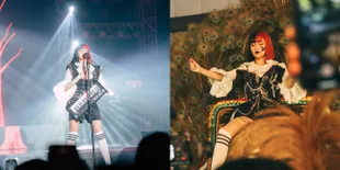 10 Potret Penampilan Isyana Sarasvati di Lexitour Surabaya, Naik Reog Hingga Ngelawak di Atas Panggung